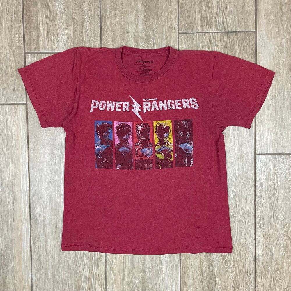 Power Rangers Graphic T Shirt Red Tagged XL Fits Small Saban Licensed